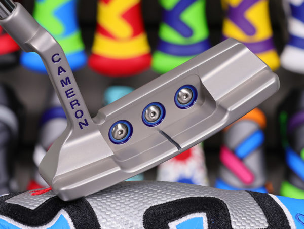 scotty cameron tour only sss buttonback newport 2 t10 teryllium insert circle t 360g putter with translucent blue paint golf club