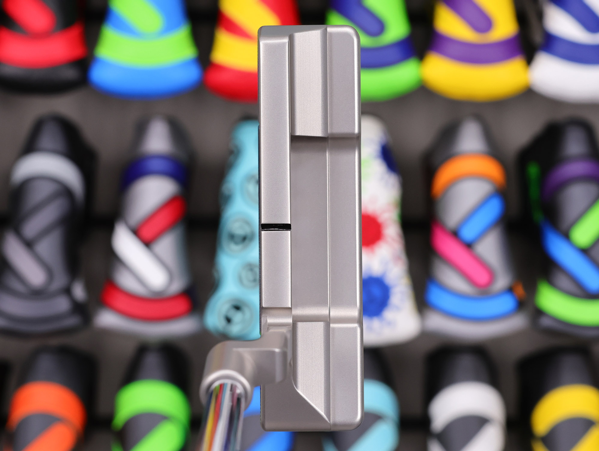 scotty cameron tour only concept 2 newport 2 select circle t 360g with xperimental blue sss insert and braided leather stitchback grip golf club