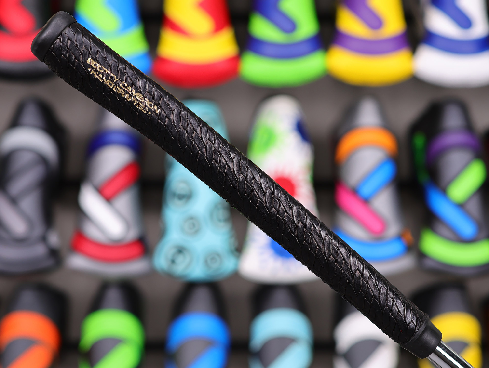 Scotty Cameron Tour Only SSS Concept 2 Select Circle T 360G w/ "Xperimental Blue" SSS Insert & Braided Leather Stitchback Grip - Image 9