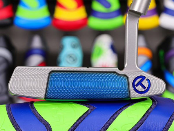 scotty cameron tour only concept 2 newport 2 select circle t 360g with xperimental blue sss insert and braided leather stitchback grip golf club