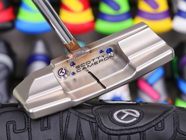 scotty cameron tour only two tone sss timeless plus tourtype circle t 360g with chromatic bronze welded centershaft spud neck golf club