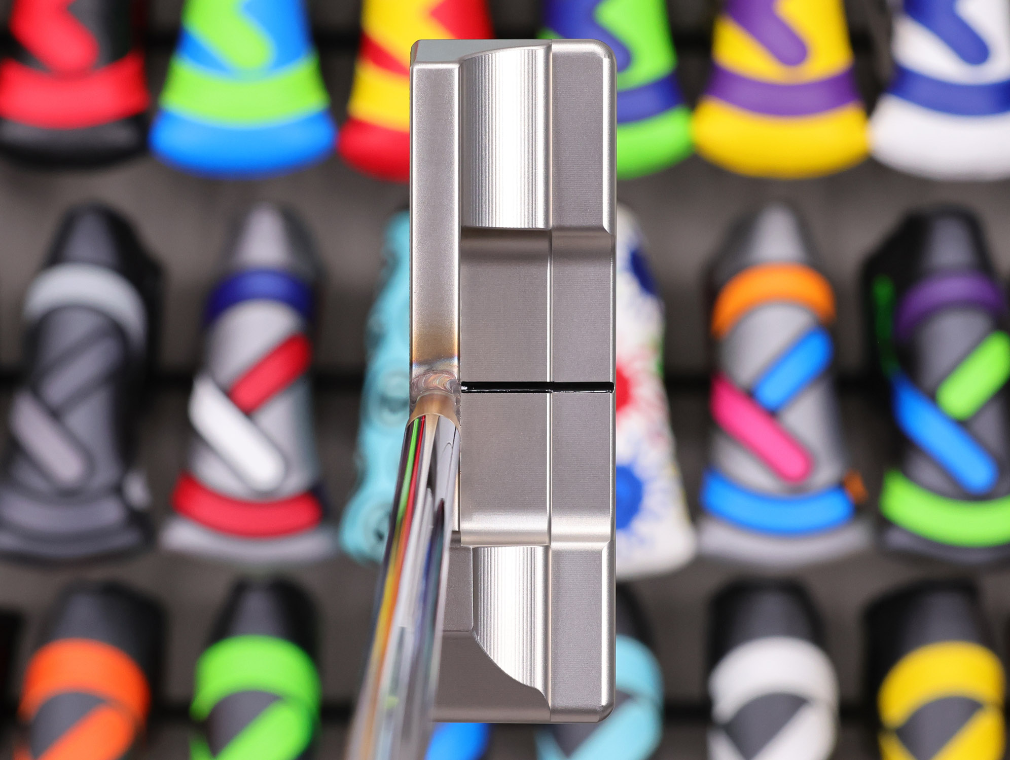 scotty cameron tour only two tone sss timeless plus tourtype circle t 360g with chromatic bronze welded centershaft spud neck golf club