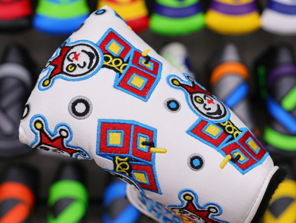 scotty cameron custom shop white limited release jackpot johnny in the box mid mallet headcover