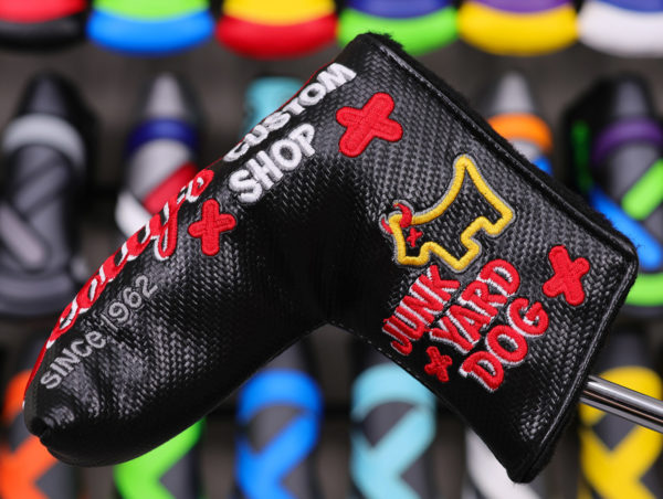 scotty cameron black custom shop junk yard dog since 1962 blade headcover