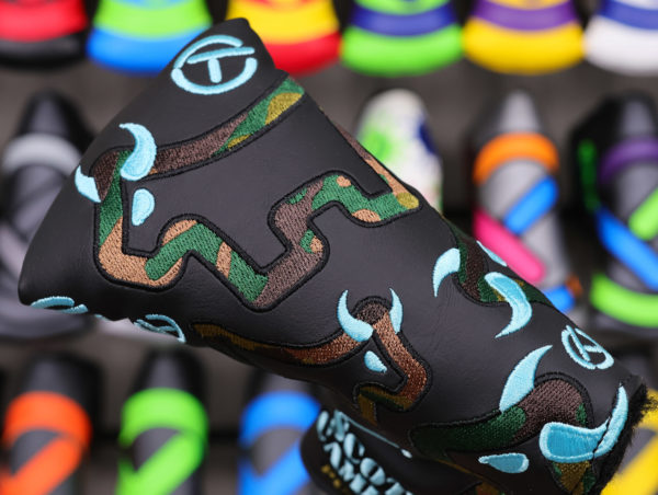 scotty cameron tour only camo bulldog tiffany circle t mid mallet putter headcover