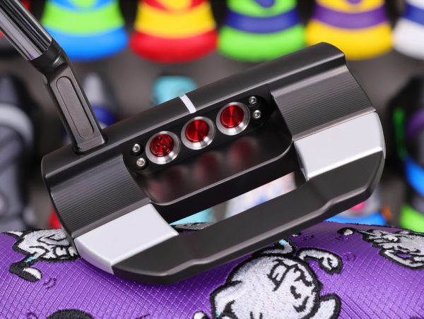scotty cameron tour only black fastback 1.5 studio style circle t 360g putter with top line and carbon steel chain link milled insert golf club