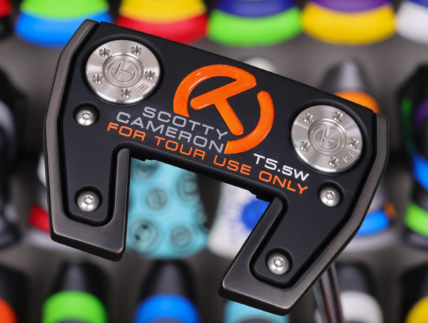 scotty cameron tour only black futura x t5.5w circle t 360g putter with dual sight rails and low bend shaft golf club