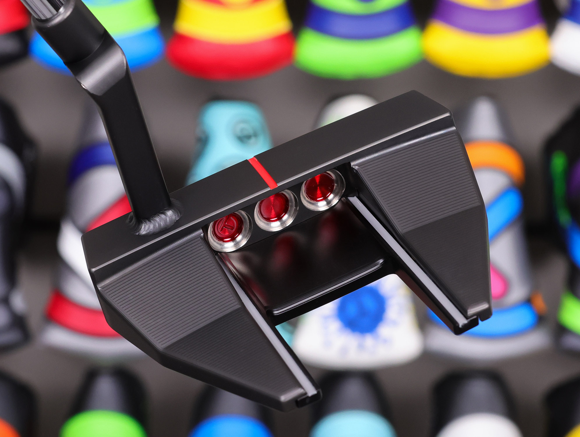 scotty cameron tour only black sss phantom x t7.2 circle t 360g putter with welded plumber neck and top line golf club