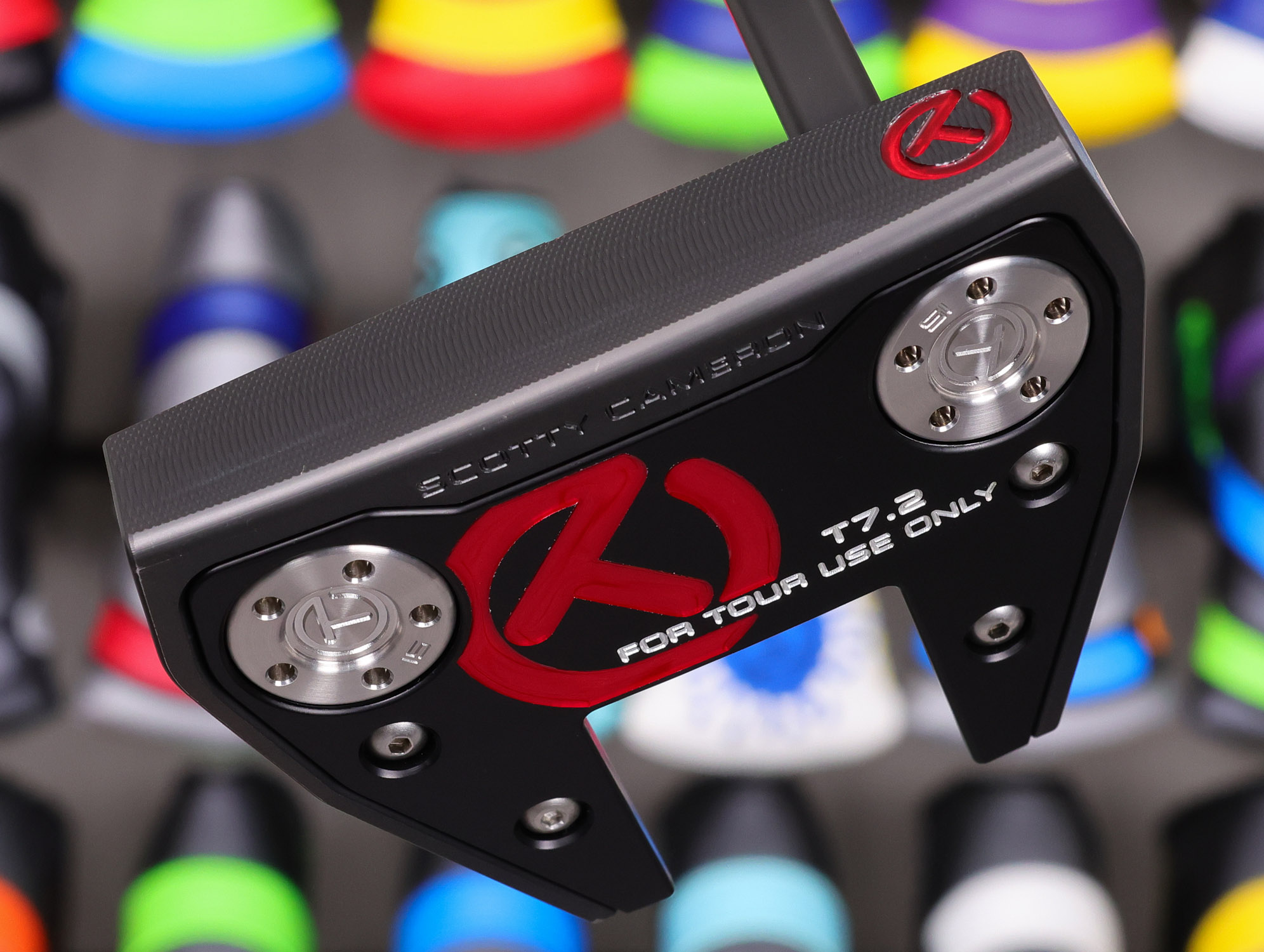scotty cameron tour only black sss phantom x t7.2 circle t 360g putter with welded plumber neck and top line golf club