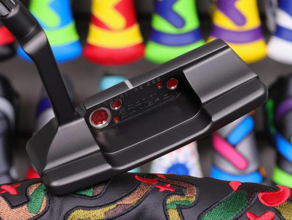 scotty cameron tour only black sss squareback sb2 tourtype circle t 360g putter with top line and merlot paint fill golf club