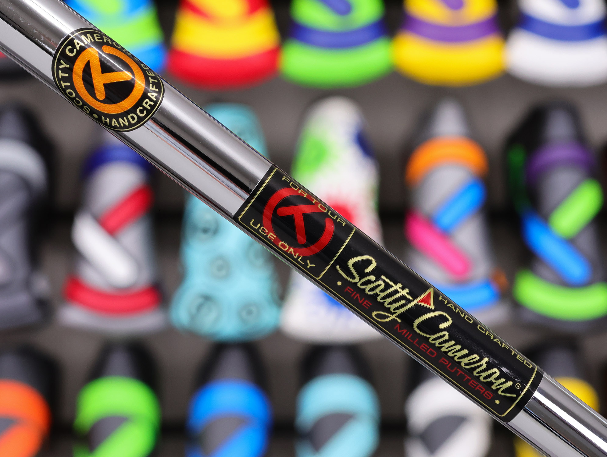 Scotty Cameron Tour Only "SCOTYDALE 029" Brushed Black Carbon Masterful 009.M ROLL TOP Circle T 350G w/ Welded Plumber Neck & Extreme-Toe Stamp - Image 8