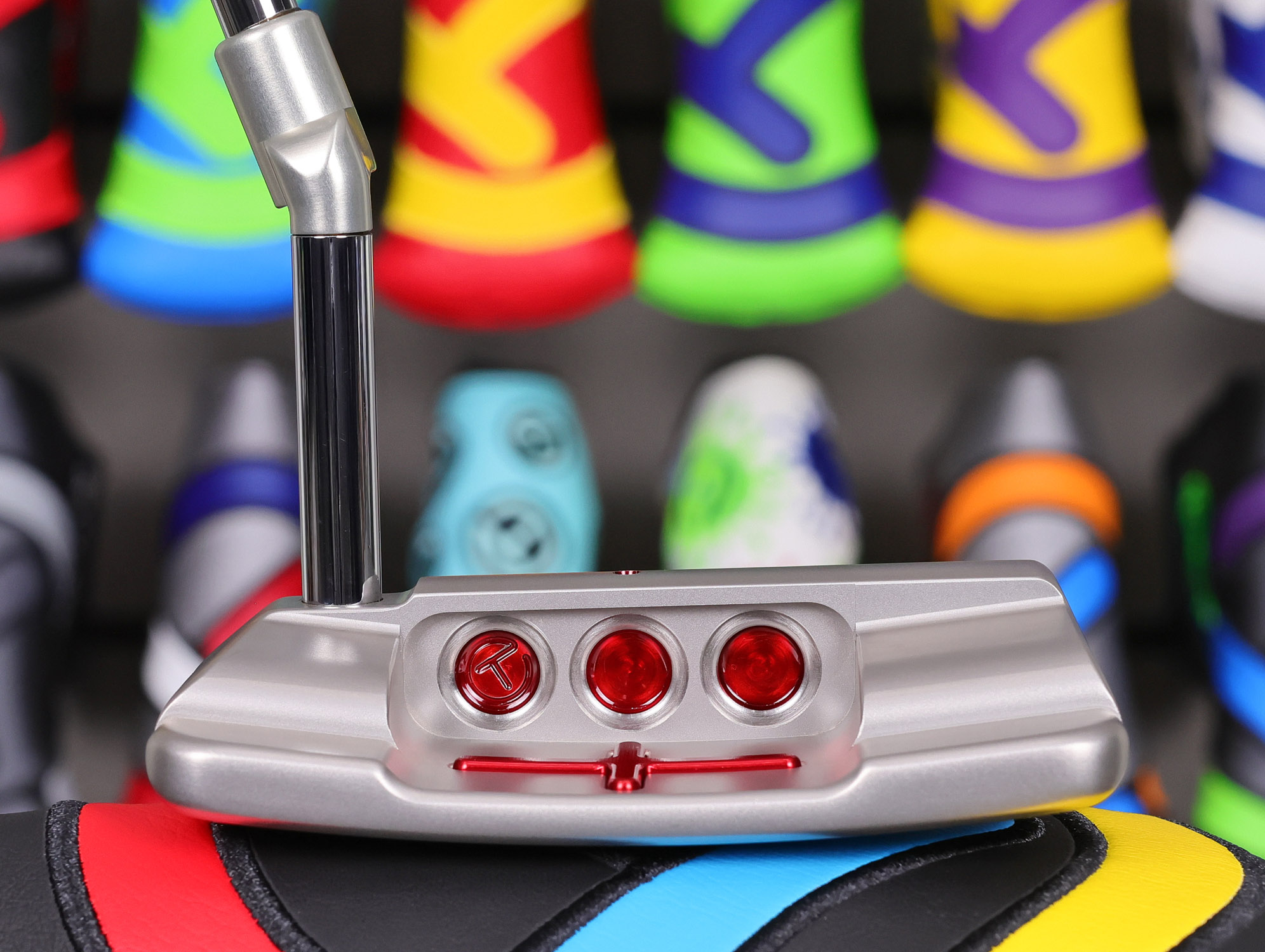 scotty cameron tour only sss deep milled squareback plus knucklehead circle t putter with sight dot golf club