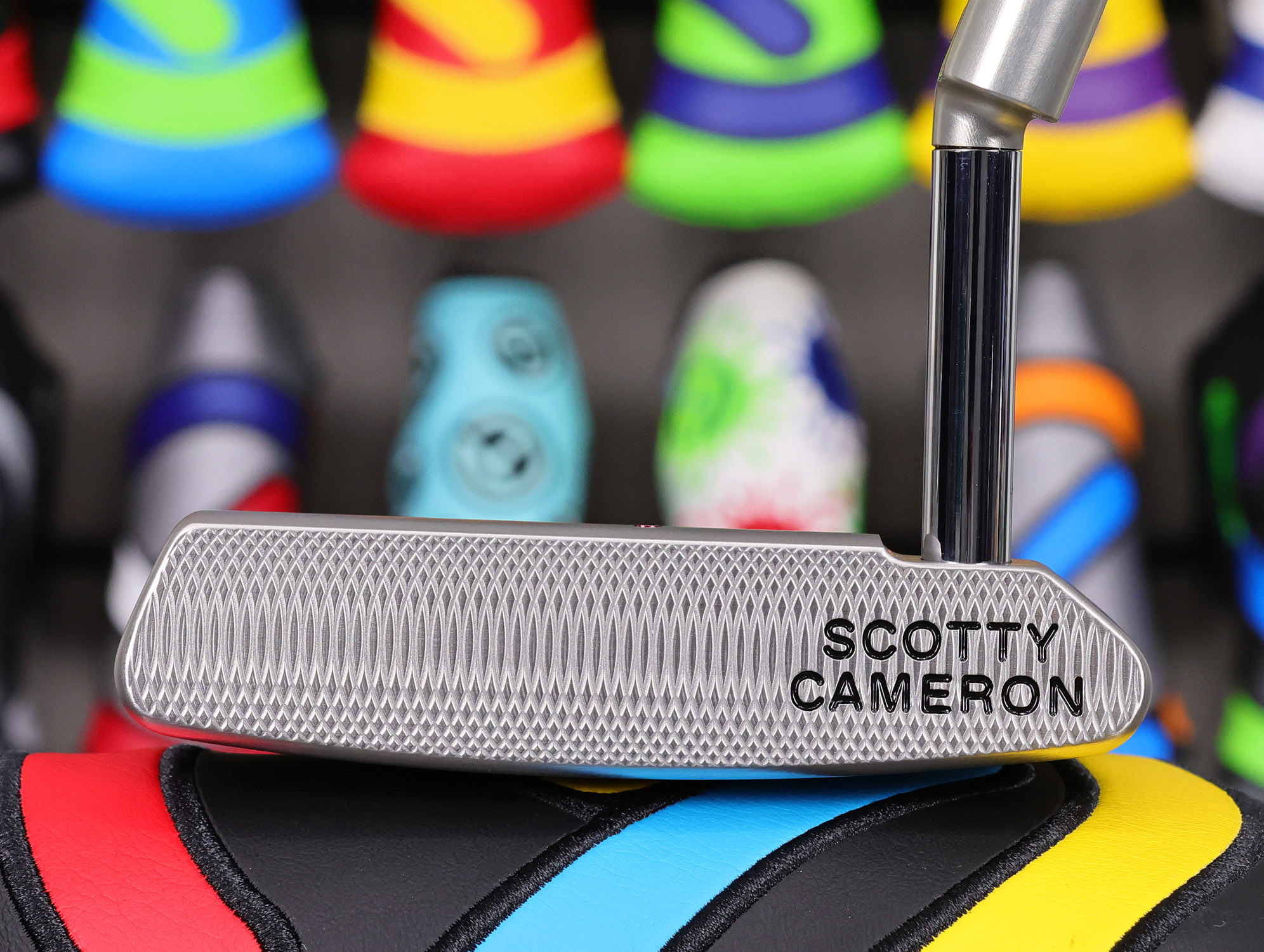 scotty cameron tour only sss deep milled squareback plus knucklehead circle t putter with sight dot golf club