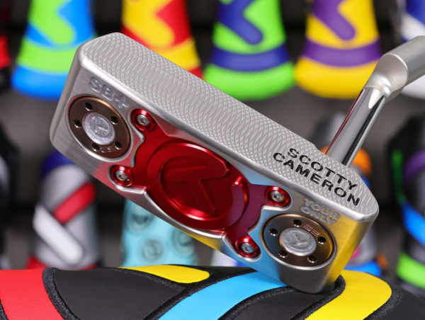 scotty cameron tour only sss deep milled squareback plus knucklehead circle t putter with sight dot golf club