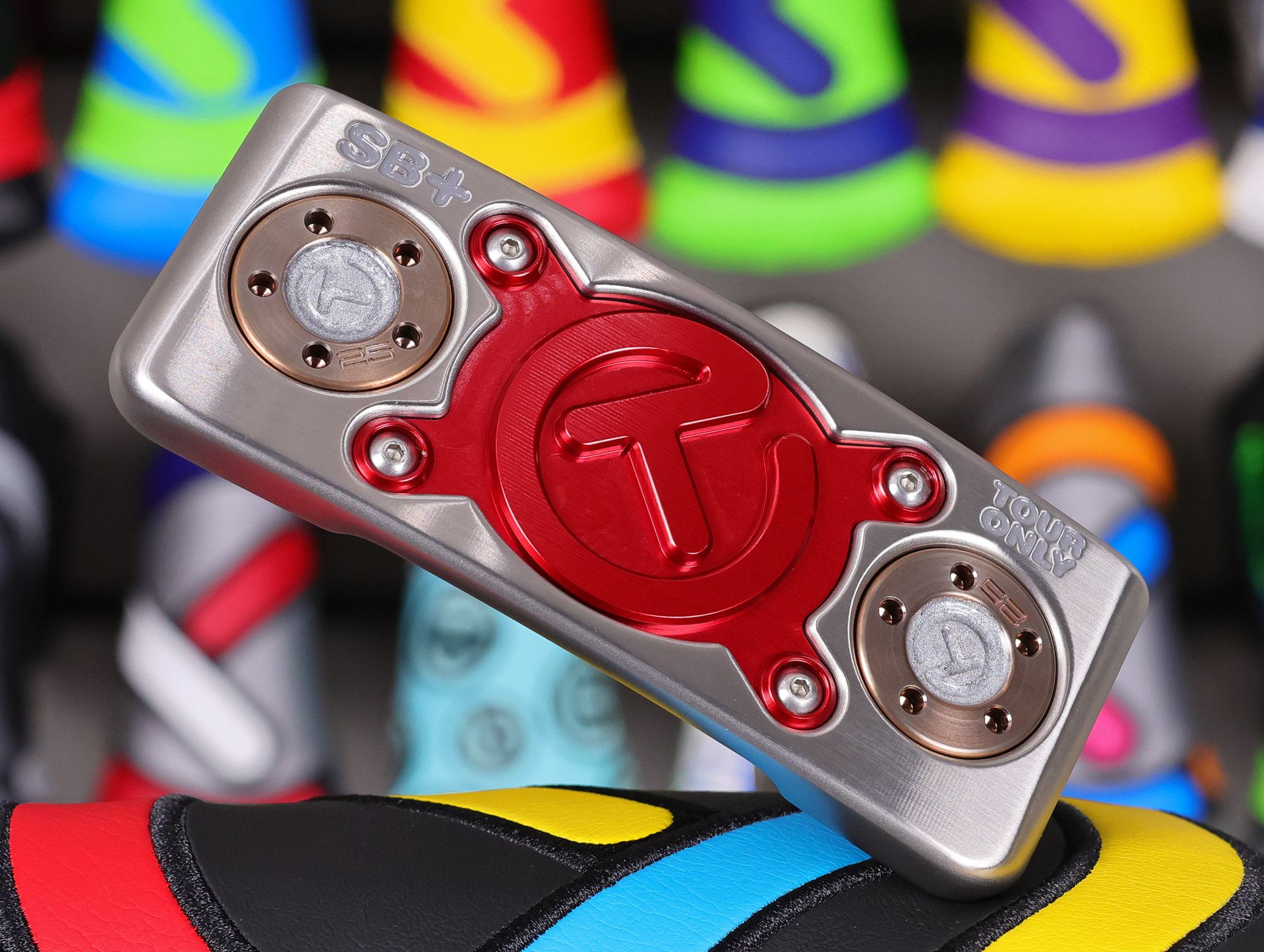 scotty cameron tour only sss deep milled squareback plus knucklehead circle t putter with sight dot golf club