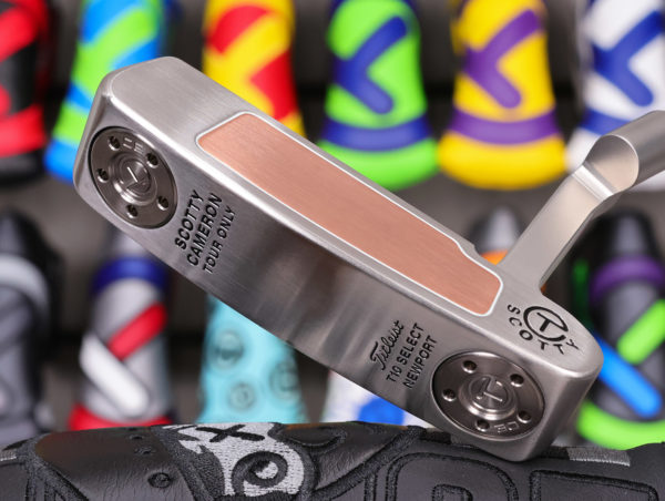 scotty cameron tour only sss newport t10 buttonback teryllium insert circle t 370g putter with sight dot golf club